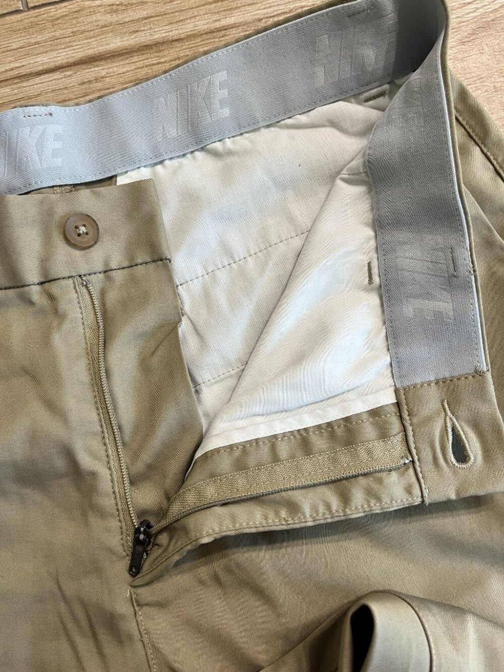 Mens Nike Dri-Fit Tan Khaki Pants - 30x36 - Picture 10 of 11